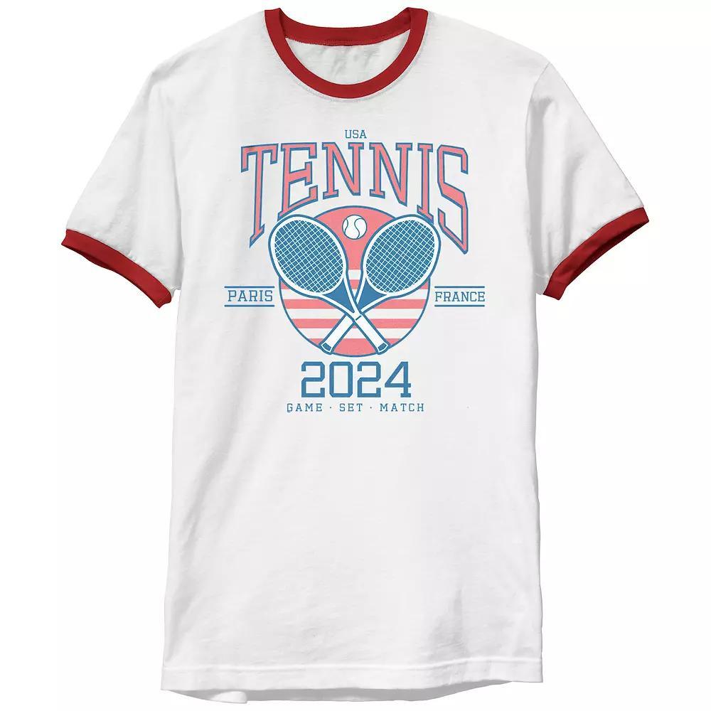 Mens Tennis USA Paris 2024 Ringer Graphic Tee Product Image