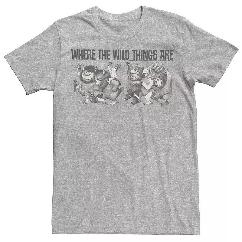 Men's Where The Wild Things Are Max Parade Title Tee, Size: Small, Athletic Grey Product Image
