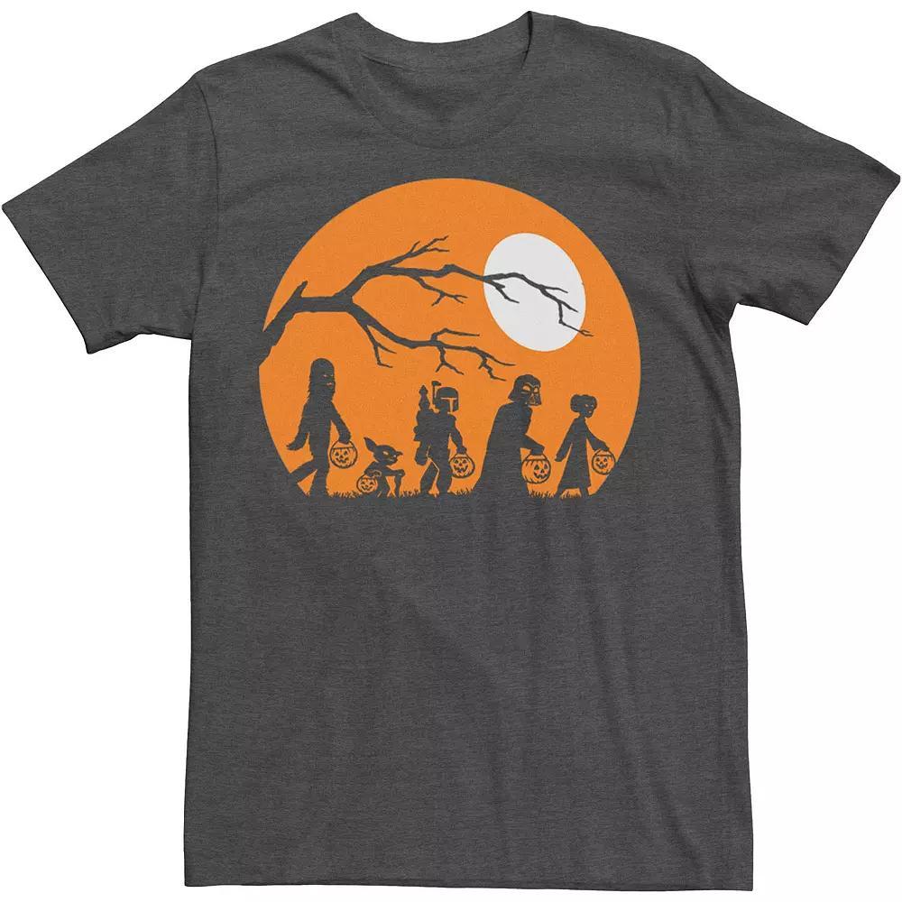 Big & Tall Star Wars The Haunt Silhouette Halloween Tee, Men's, Size: 5XL, Grey Heather Product Image