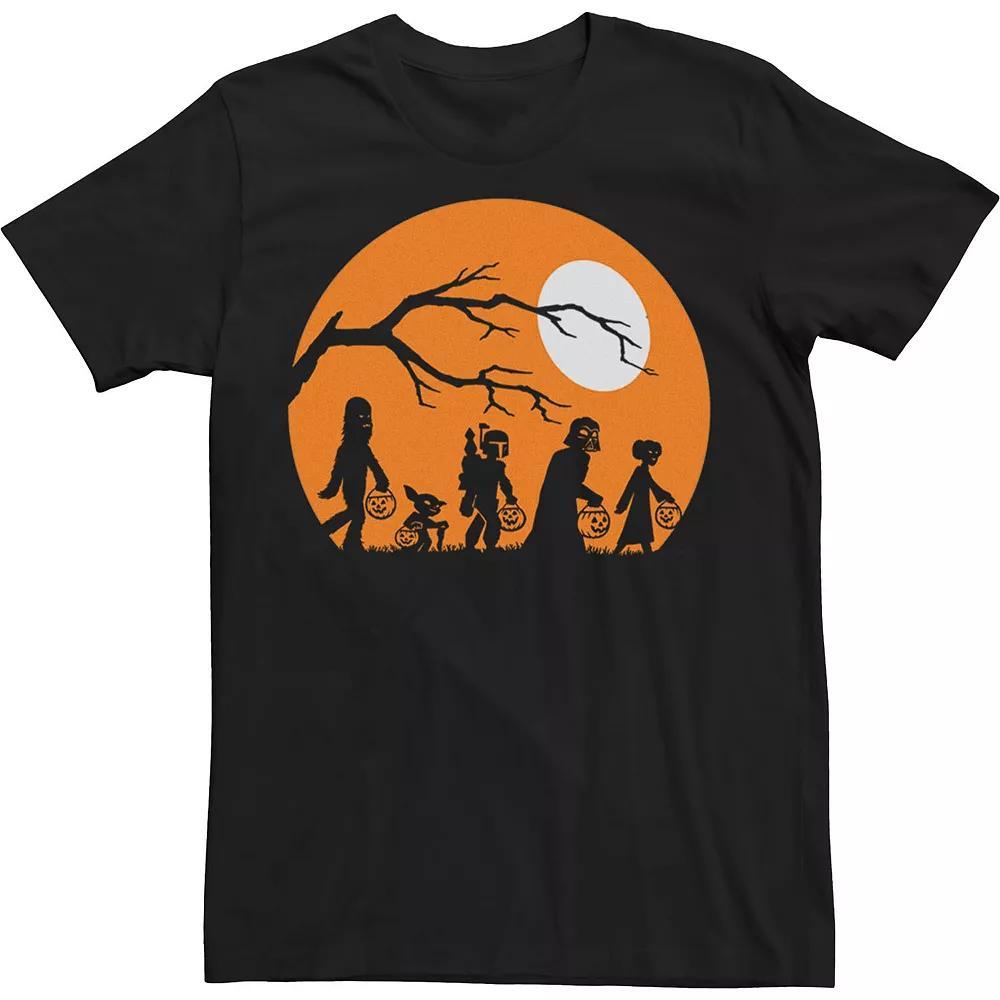 Big & Tall Star Wars The Haunt Silhouette Halloween Tee, Men's, Size: 5XL, Grey Heather Product Image