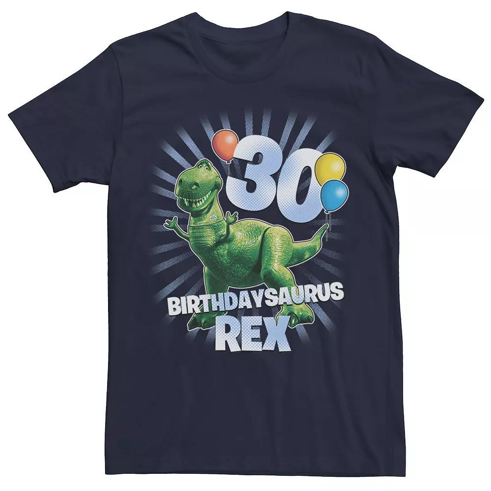 Disney / Pixar's Toy Story Rex Men's Birthdaysaurus 30th Birthday Tee, Size: Small, Blue Product Image