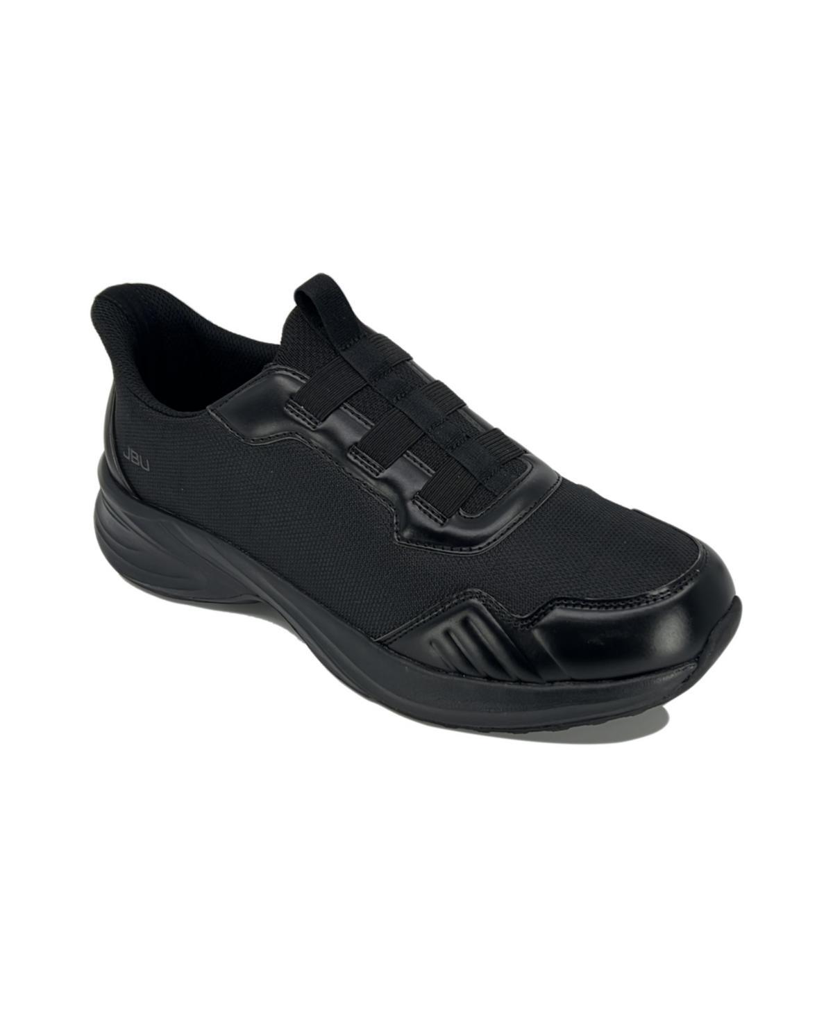 Jbu Mens Dash Touch-Less Slip-On Sneakers - Black Product Image