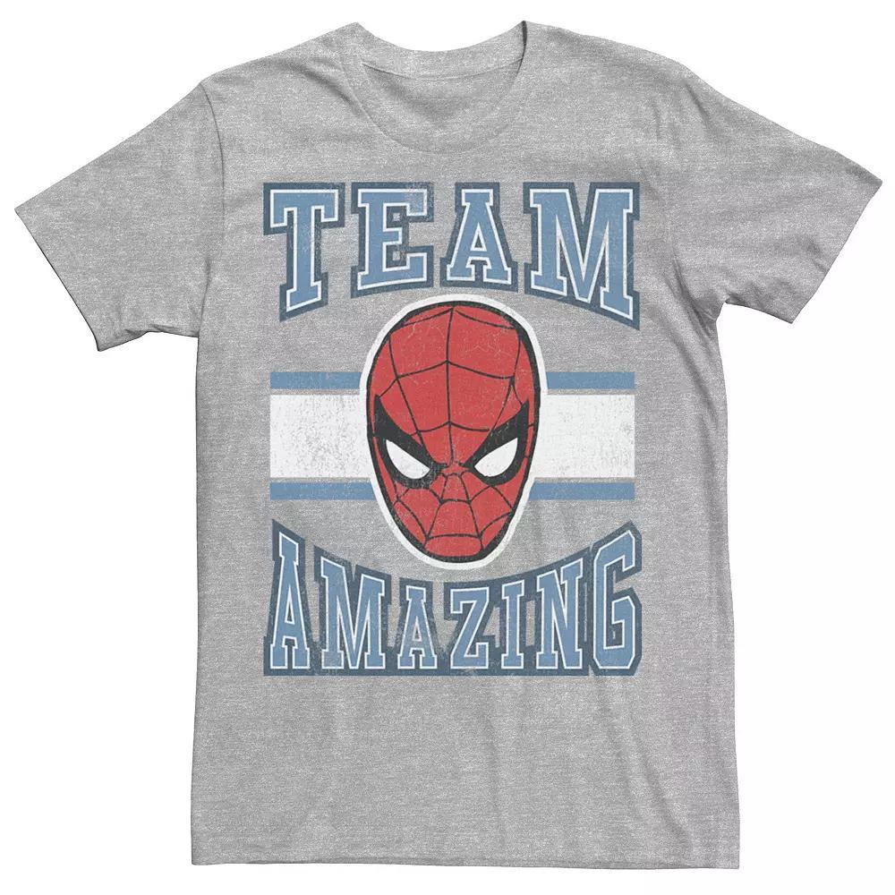 Men's Marvel Classic Team Amazing Spider-Man Tee, Size: Large, Athletic Grey Product Image