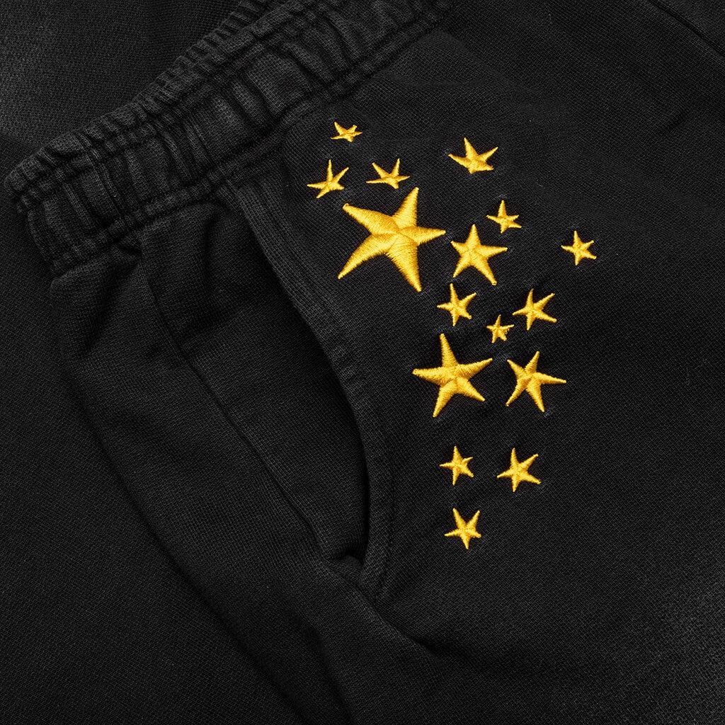 Galaxy Arc Open Bottom Sweatpants - Pirate Black Male Product Image
