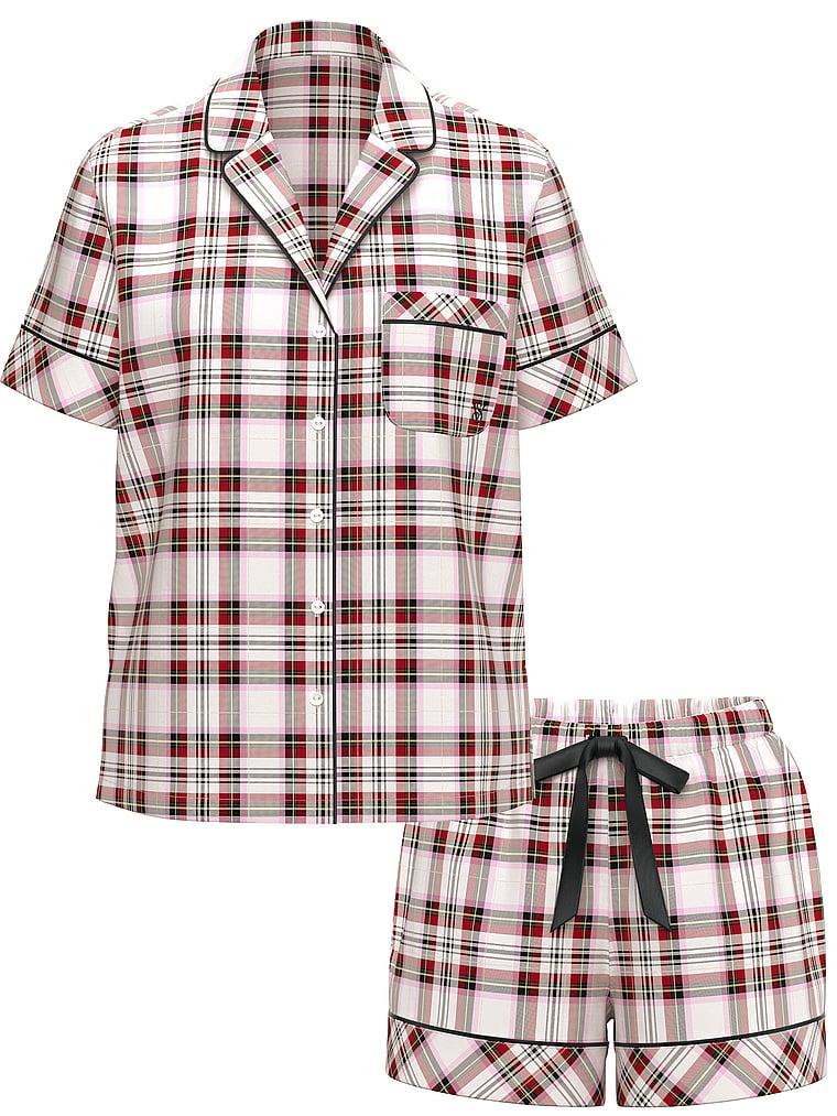 Flannel Popover Long Pajama Set Product Image