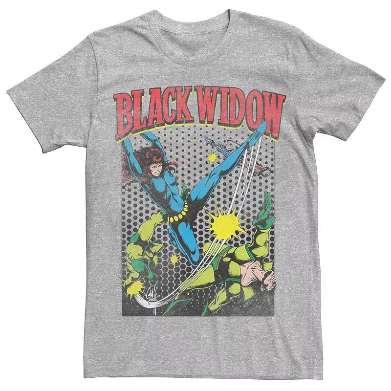Men's Marvel Comics Retro Black Widow Tee, Size: XL, Athletic Grey Product Image