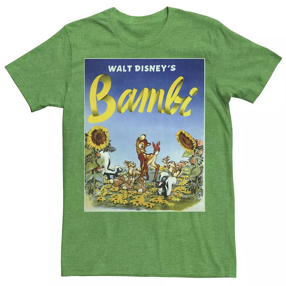 Disney's Bambi Men's Sunflower Poster Tee, Size: XL, Athletic Grey Product Image