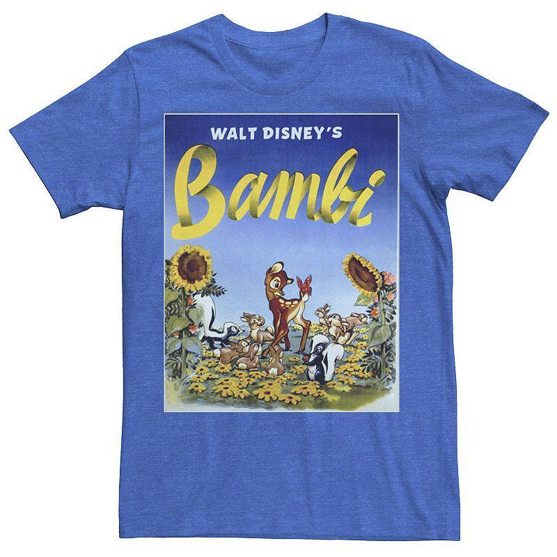 Disney's Bambi Men's Sunflower Poster Tee, Size: XL, Athletic Grey Product Image