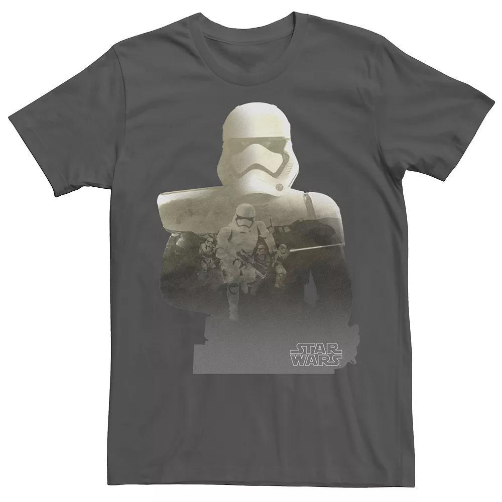 Men's Star Wars The Force Awakens Stormtrooper Fill Tee, Size: 3XL, Grey Product Image