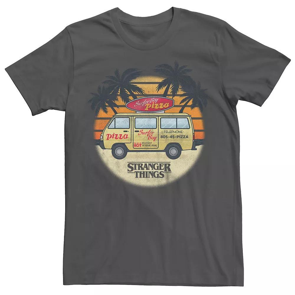Men's Netflix Stranger Things Surfer Boy Pizza Tee, Size: Large, Royal Product Image