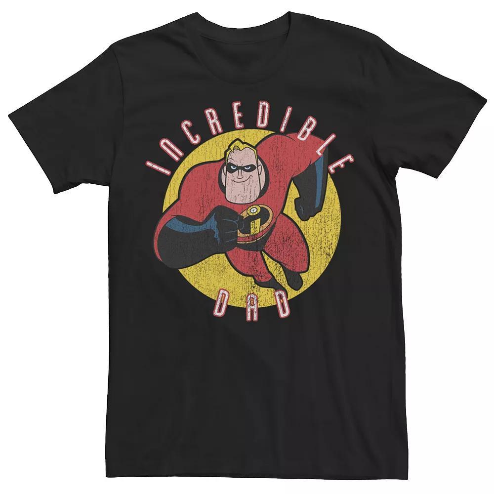Big & Tall Disney / Pixar Incredibles Mr. Incredible Dad Tee, Men's, Size: XXL Tall, Black Product Image