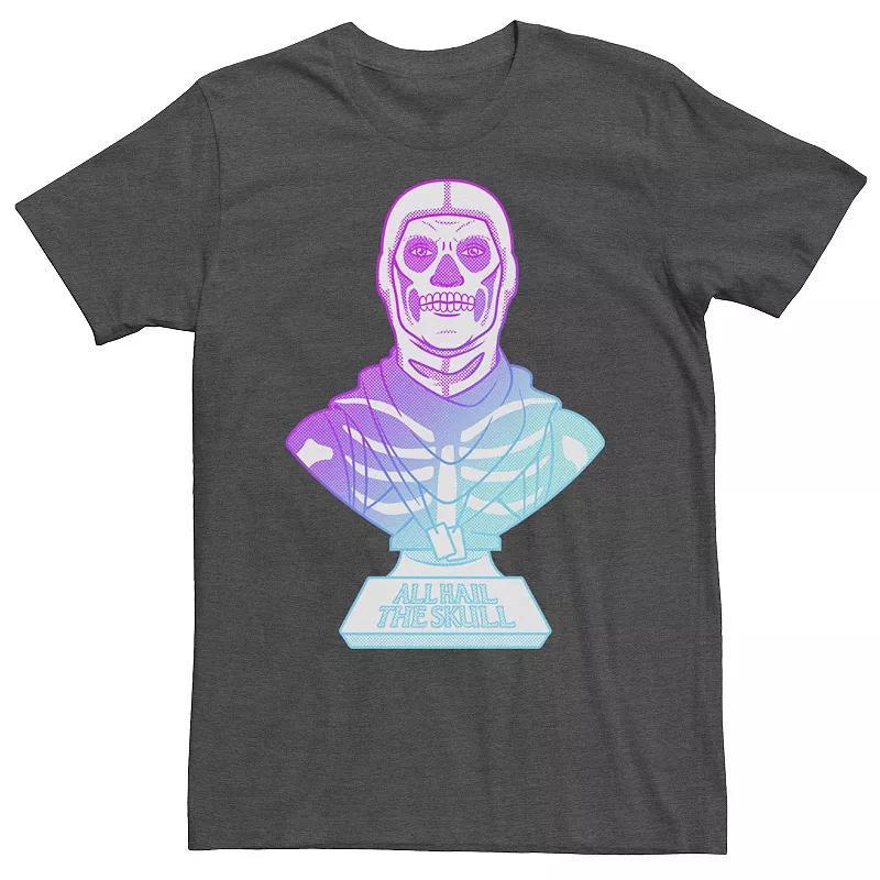 Men's Fortnite All Hail The Skull Tee, Size: Large, Grey Heather Product Image