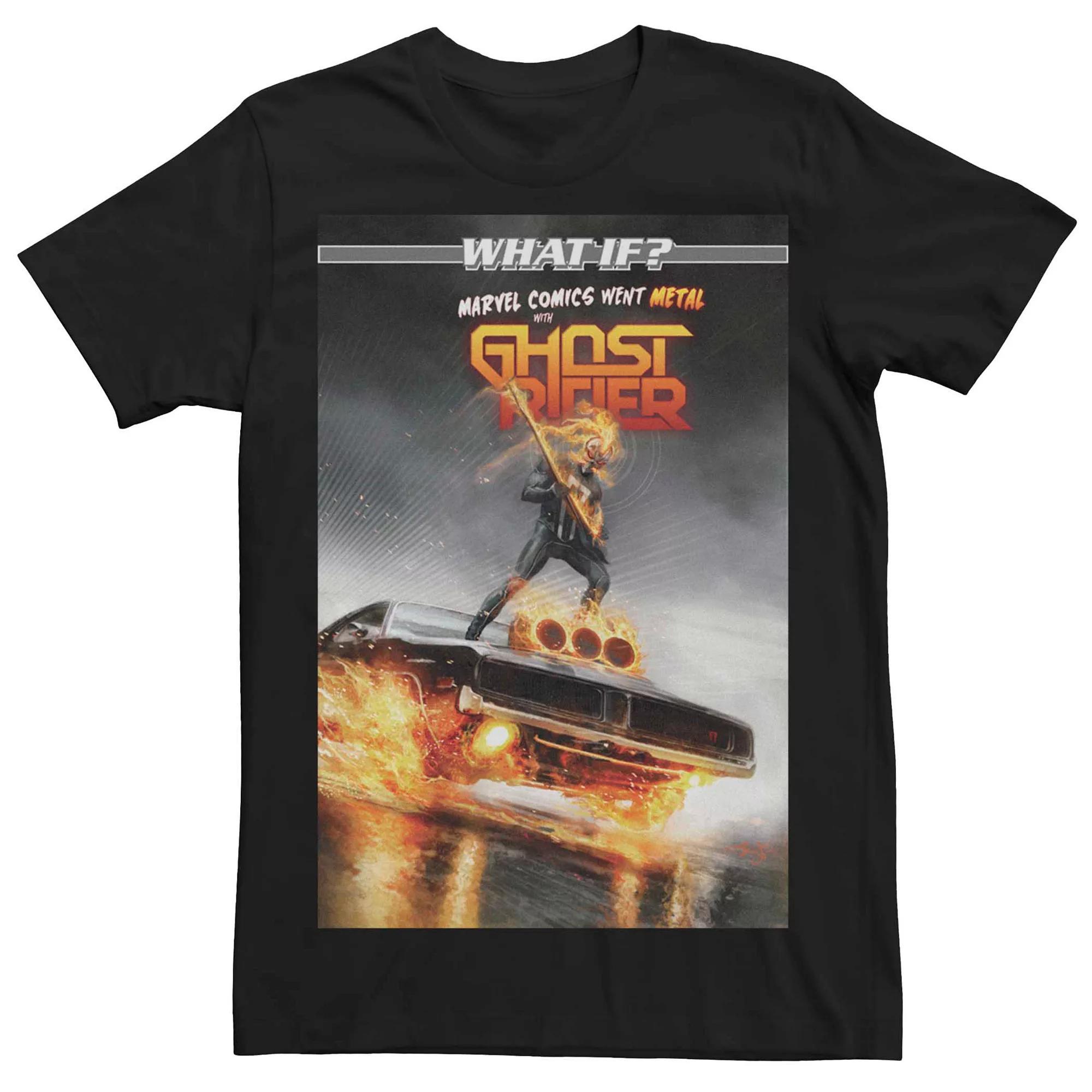 Men's Marvel Ghost Rider Comic Tee, Size: Medium, Black Product Image