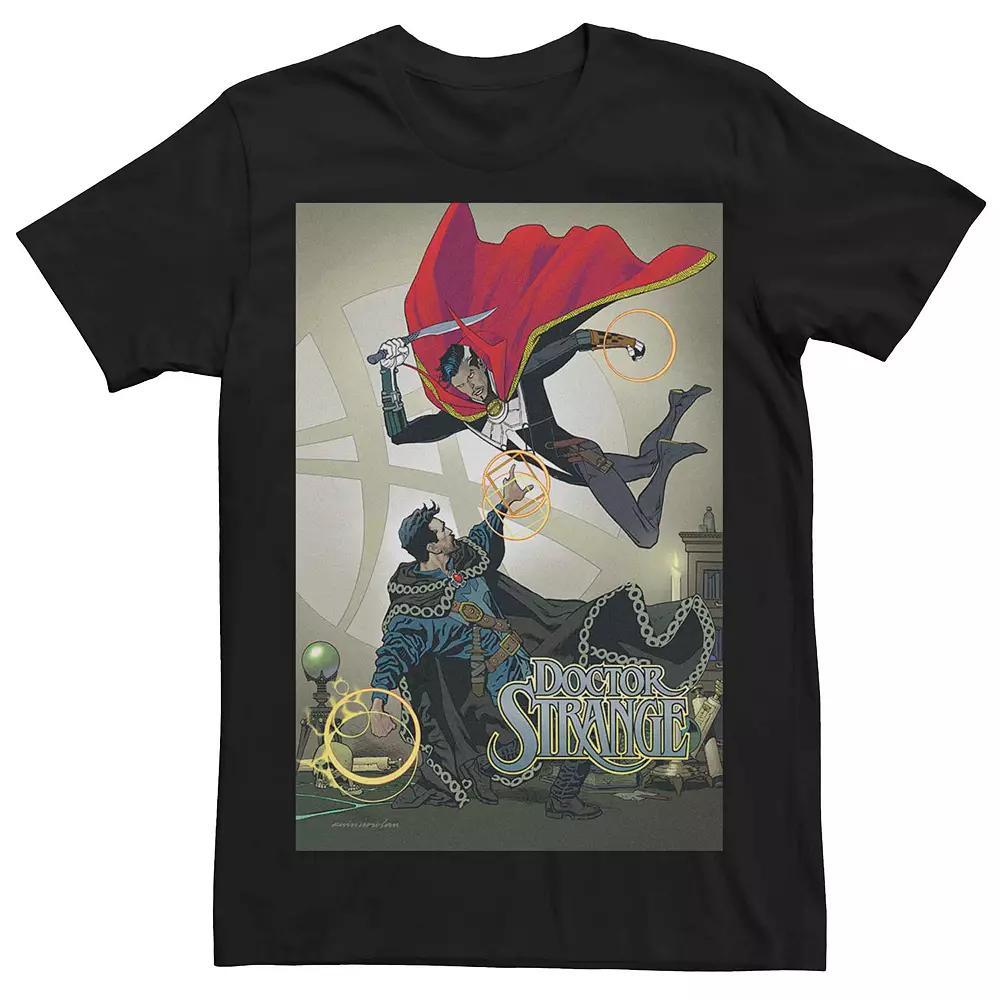 Men's Marvel Doctor Strange Battle Comic Cover Tee, Size: XXL, Black Product Image