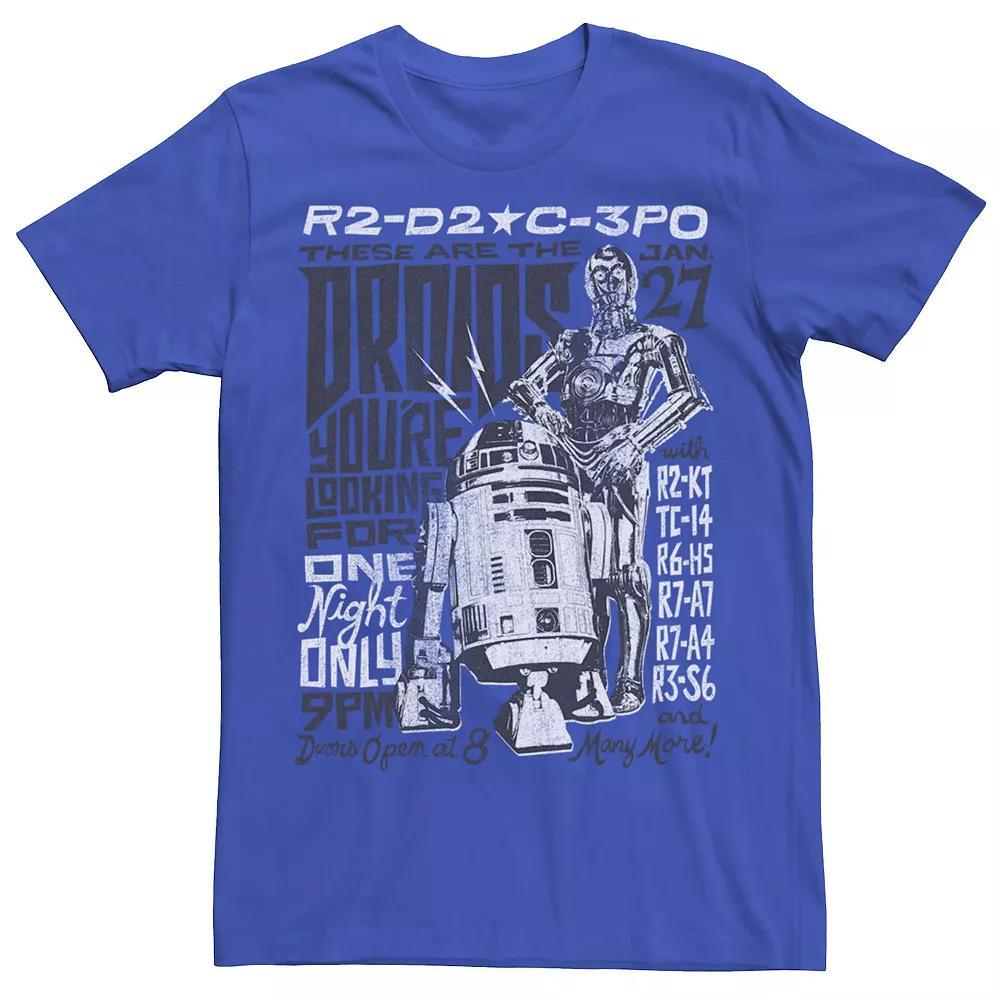Men's Star Wars R2-D2 And C-3PO The Droids You're Looking For Show Tee, Size: XXL, Red Grey Product Image