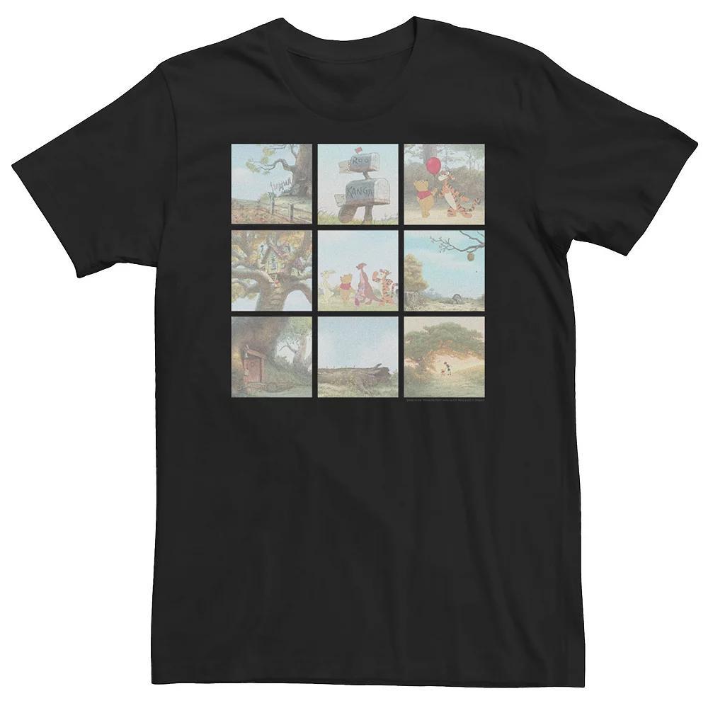 Big & Tall Disney Winnie The Pooh Scene Panels Tee, Men's, Size: 3XL, Black Product Image