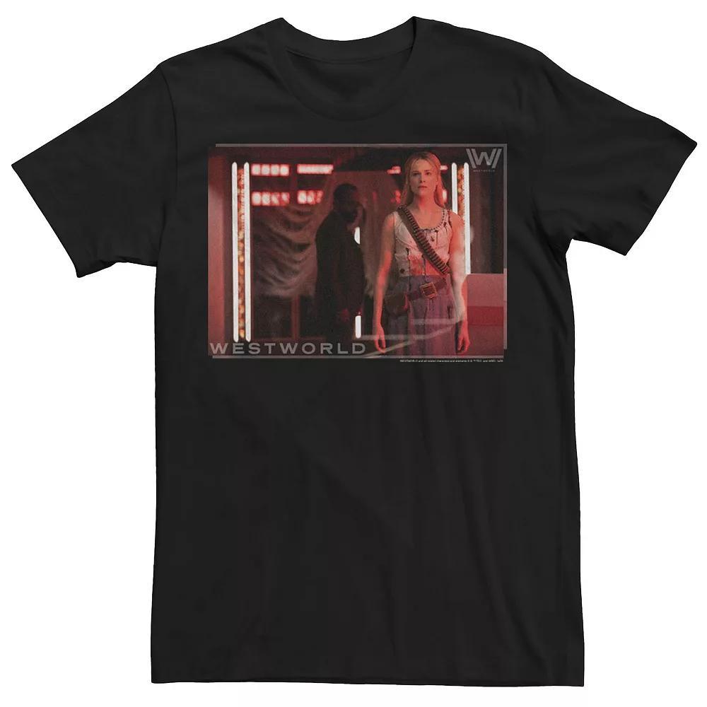 Mens Pink Panther Pink Christmas Portrait Graphic Tee Grey Heather Product Image
