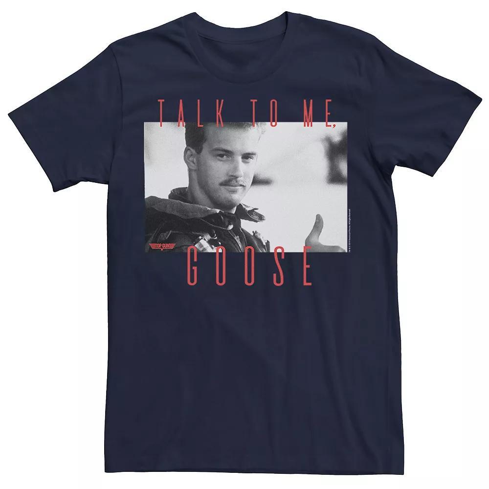Men's Top Gun Talk To Me Goose Portrait Tee, Size: XS, Blue Product Image