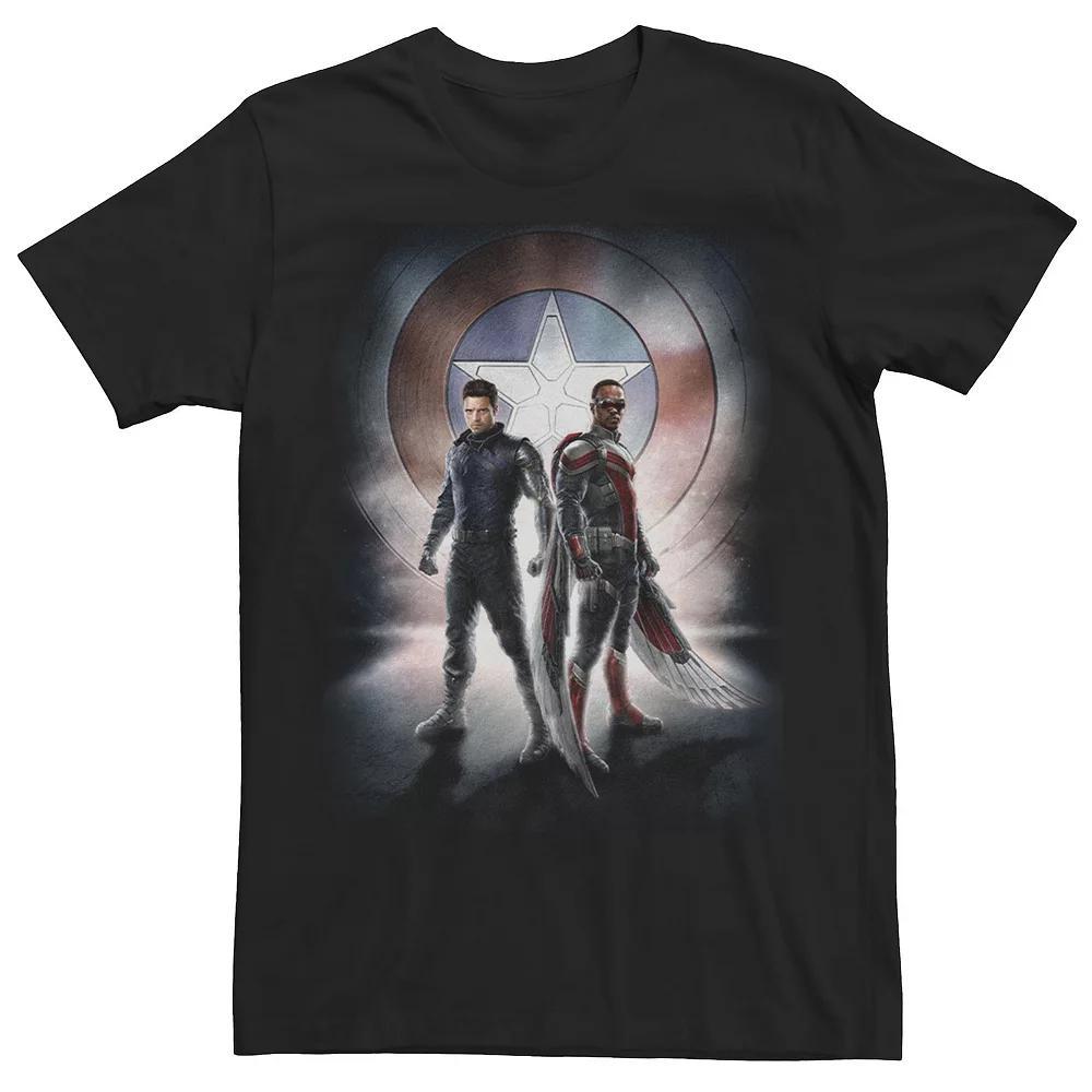Big & Tall Marvel The Falcon And The Winter Soldier Team Poster Tee, Mens Product Image