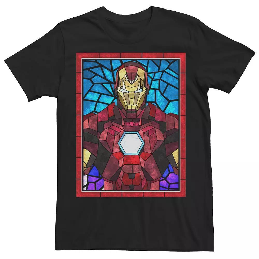Mens Marvel Iron Man Stained Glass Portrait Tee Product Image