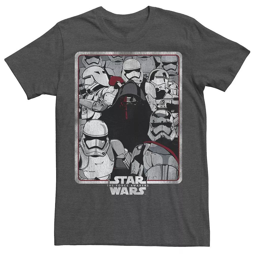Men's Star Wars The Force Awakens Troopers & Kylo Ren Tee, Size: XXL, Grey Heather Product Image