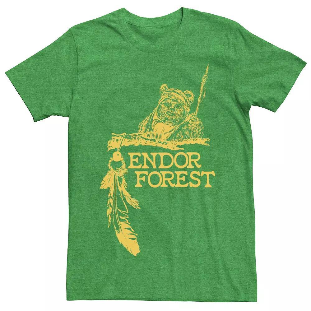 Men's Star Wars Ewok Endor Forest Tee, Size: Medium, Royal Grey Product Image