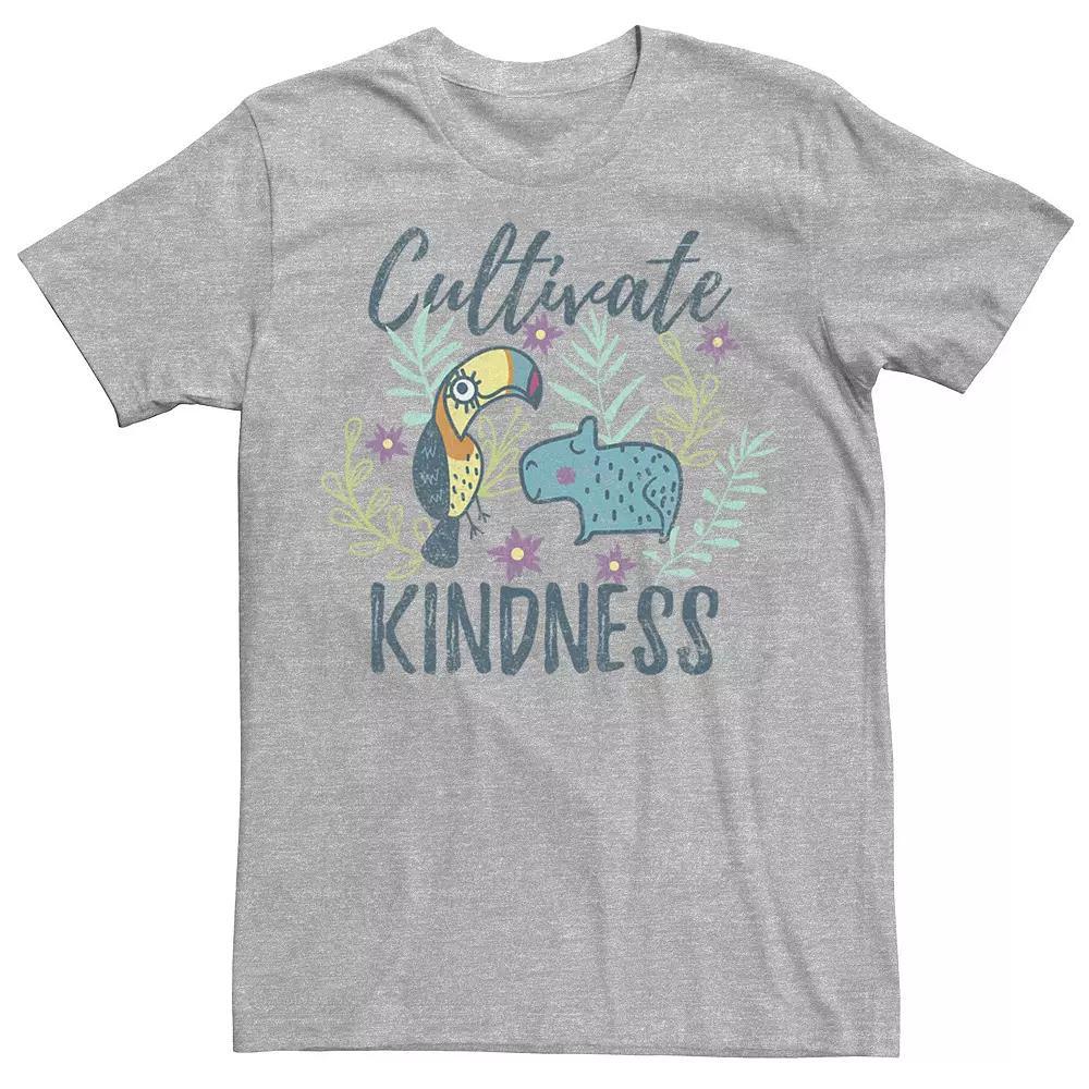 Disney's Encanto Men's Cultivate Kindness Distressed Animal Sketch Tee, Size: Medium, Athletic Grey Product Image