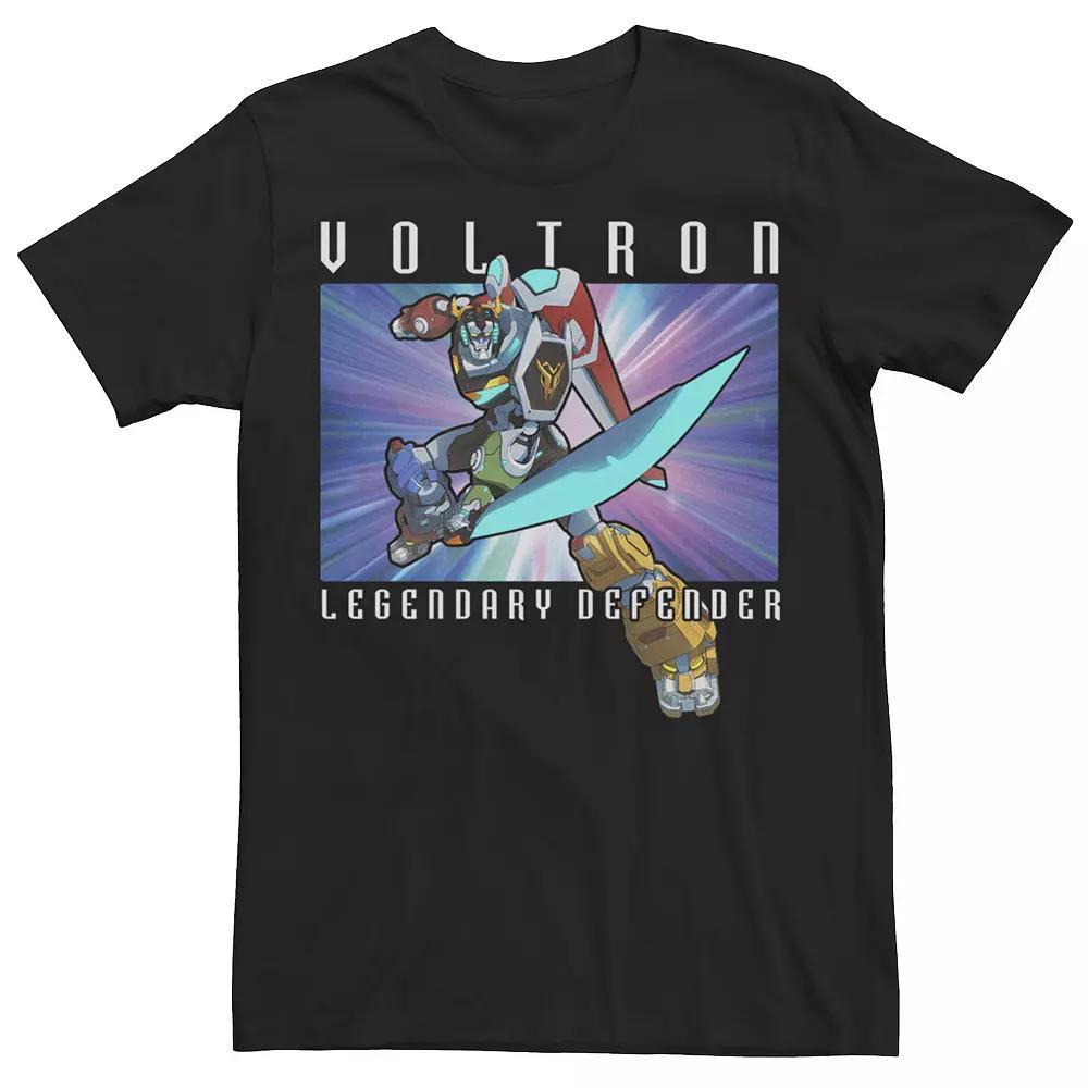 Men's Voltron: Legendary Defender Voltron Action Pose Tee, Size: Large, Black Product Image