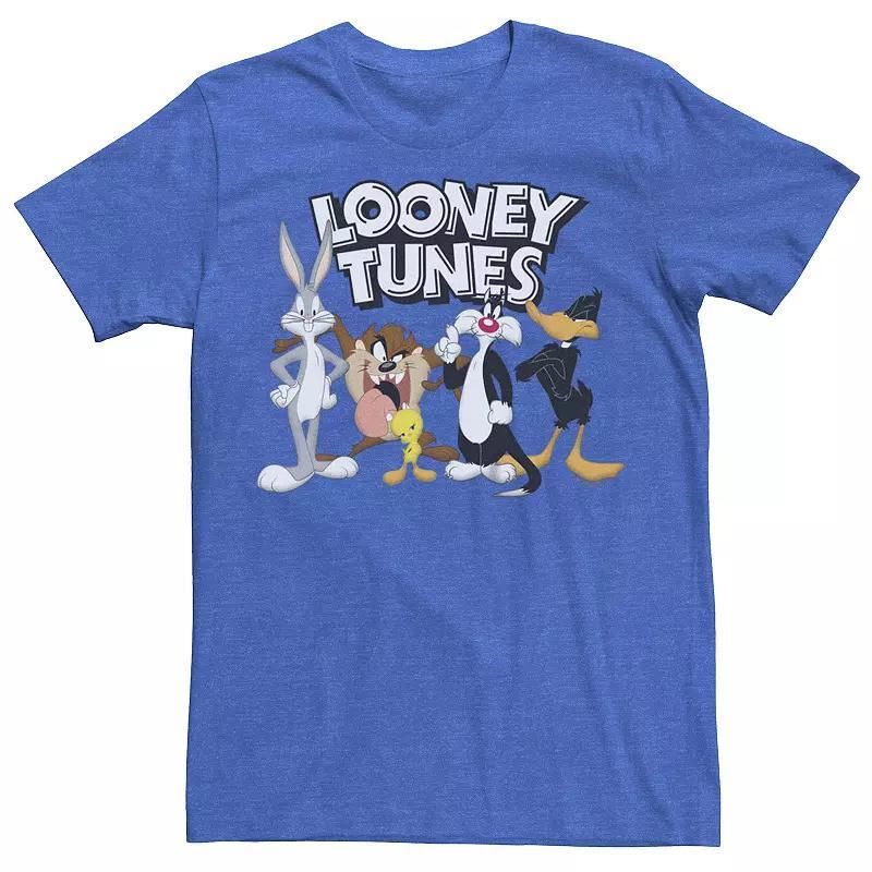 Men's Looney Tunes Classic Squad Graphic Tee, Size: XS, Royal Grey Product Image