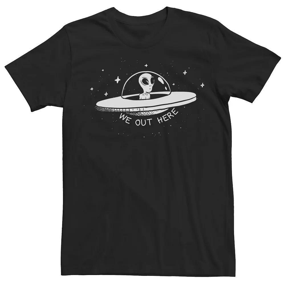 Mens Alien Santa Stitched Tee Shirt Product Image