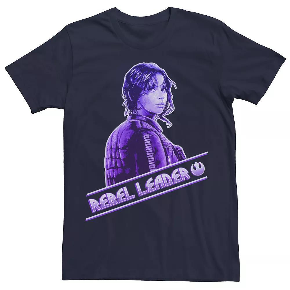 Men's Star Wars Rogue One Jyn Rebel Leader Tee, Size: 3XL, Blue Product Image