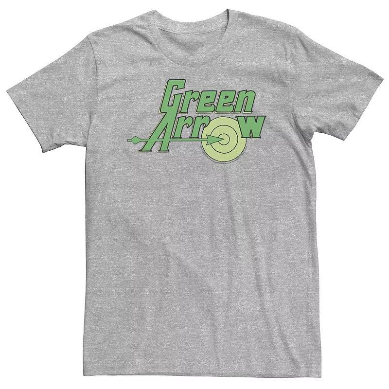 Big & Tall DC Comics Green Arrow Vintage Text Poster Tee, Men's, Size: 3XL, Athletic Grey Product Image