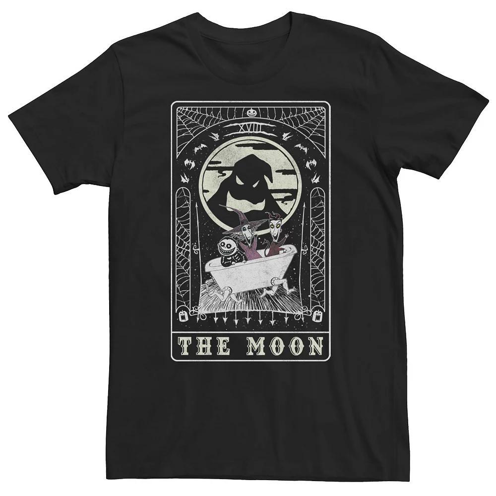 Big & Tall Disney The Nightmare Before Christmas The Moon Card Tee, Men's, Size: 4XL, Black Product Image