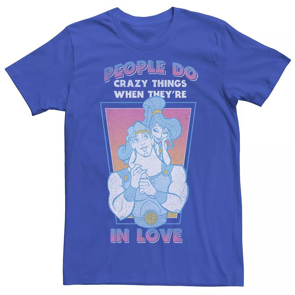 Disney's Hercules Love Quote Valentine's Day Men's Tee, Size: Large, Royal Product Image