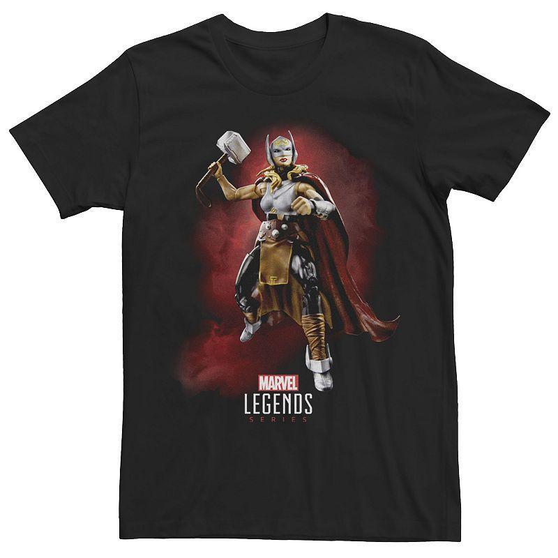 Men's Marvel Legends Series Jane Foster Portrait Graphic Tee, Size: Large, Black Product Image