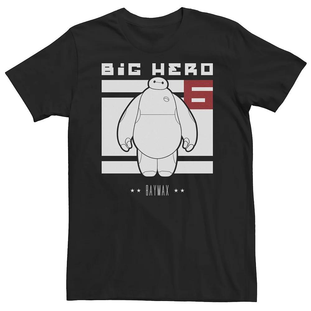 Big & Tall Disney Big Hero 6 Baymax Block Tee, Men's, Size: 3XL, Black Product Image
