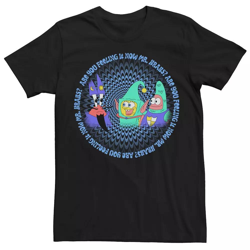 Men's Spongebob Feeling It Now Mr Krabs Tee, Size: Medium, Black Product Image