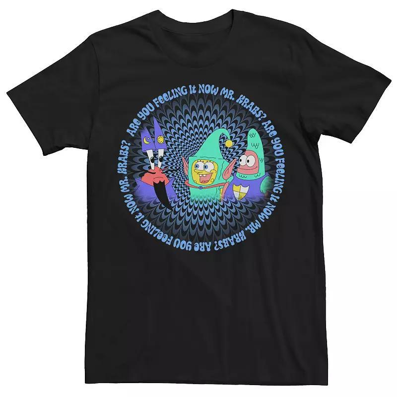 Men's Spongebob Feeling It Now Mr Krabs Tee, Size: Medium, Black Product Image