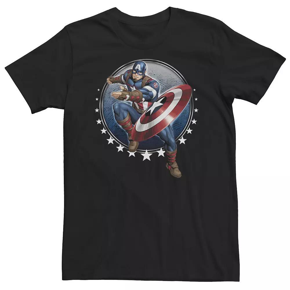 Men's Home Of The Brave United States Silhouette Tee, Boy's, Size: Medium, Grey Product Image