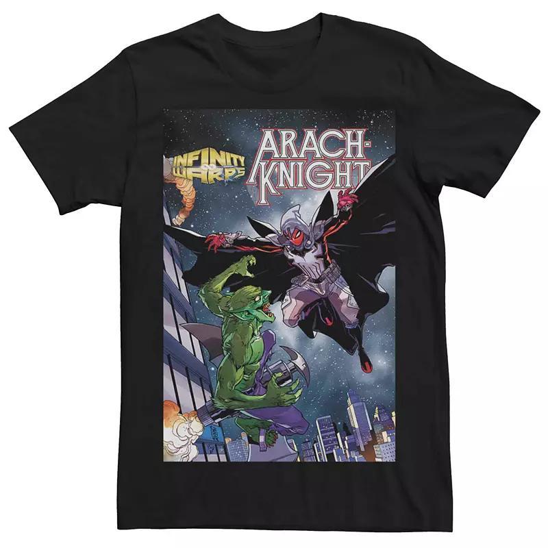 Men's Marvel Arach-Knight Infinity Warps Comic Cover Tee, Size: Large, Black Product Image