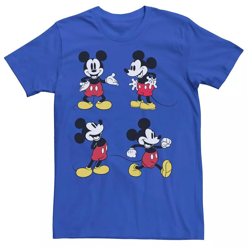 Men's Disney's Mickey Mouse Classic Happy Poses Tee, Size: XXL, Royal Product Image