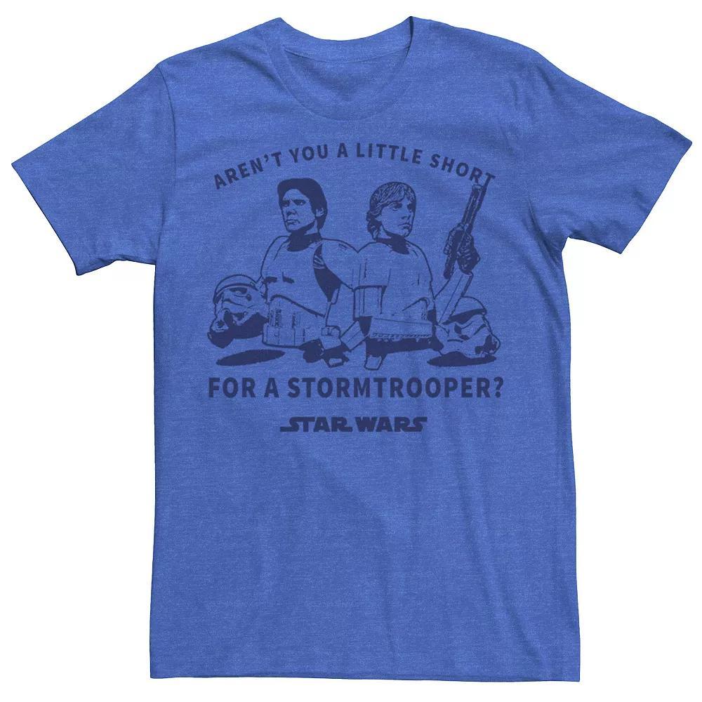 Men's Star Wars Han And Luke Disguised Graphic Tee, Size: Medium, Royal Grey Product Image