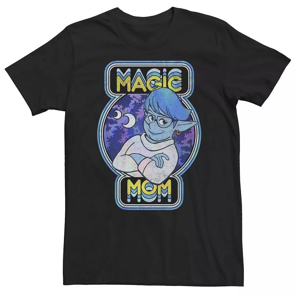 Big & Tall Disney / Pixar Onward Laurel Magic Mom Retro Portrait Tee, Men's, Size: Large Tall, Black Product Image