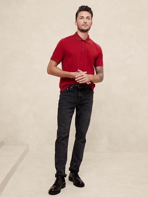Cotton Monogram Pique Polo Product Image