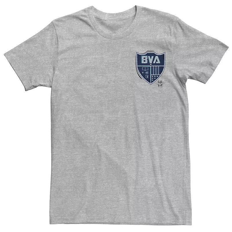 Men's Marvel Spider-Man School Crest Graphic Tee, Size: XL, Athletic Grey Product Image