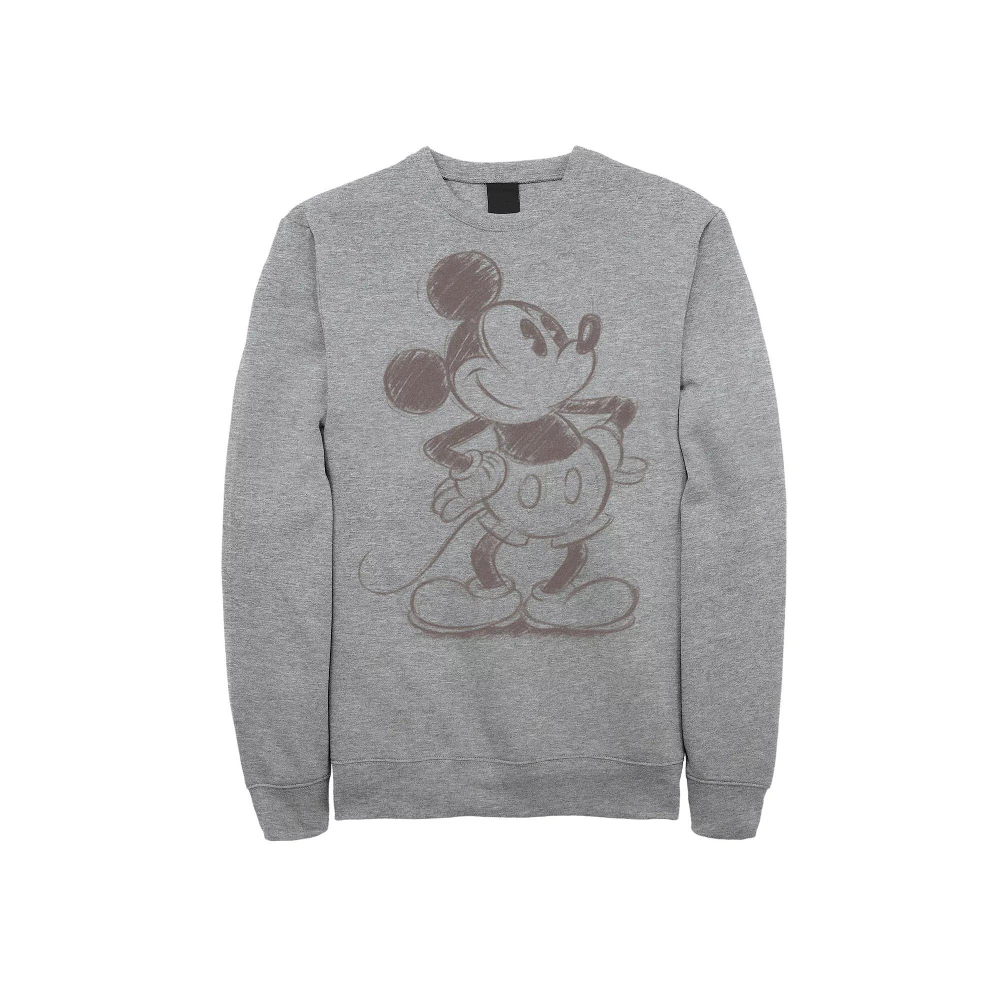 Men's E.T. Pink Heart Grid E.T. Peaking Sweatshirt, Size: Medium, Athletic Grey Product Image