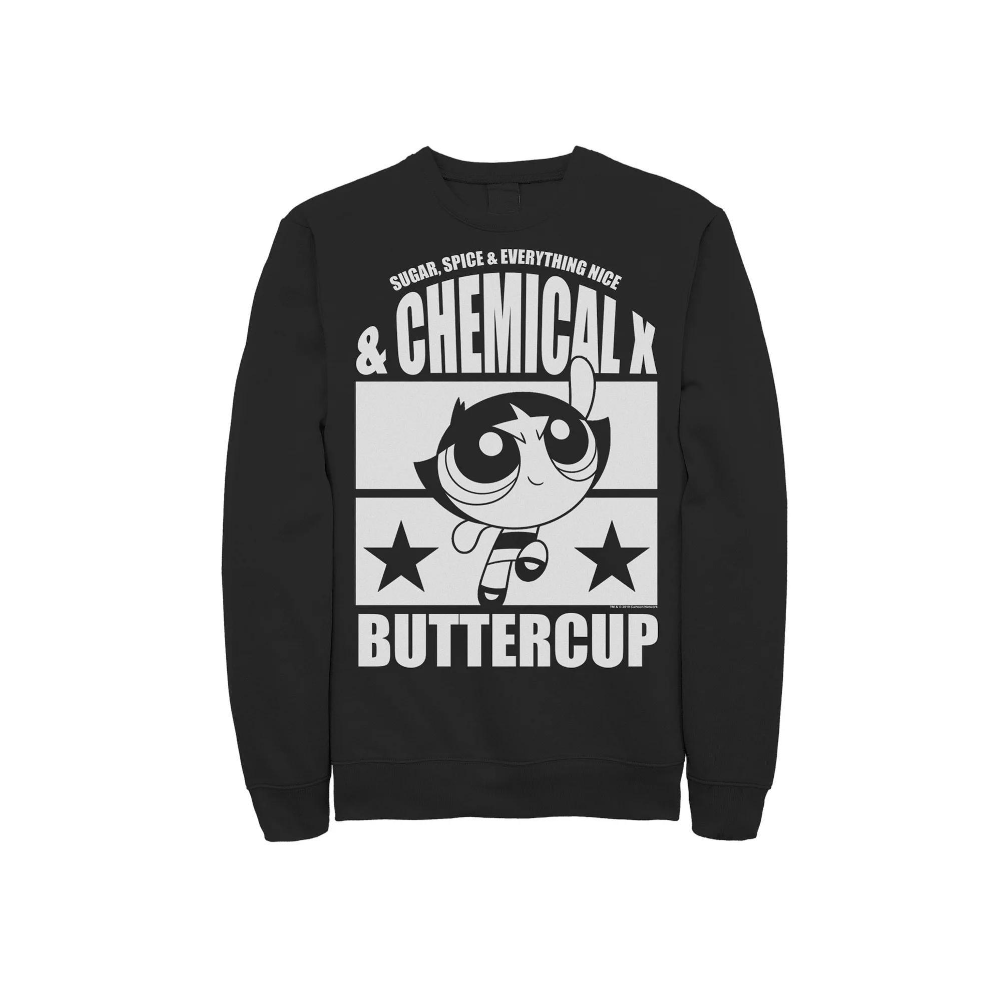 Mens Cartoon Network Powerpuff Girls Buttercup Chemical X Sweatshirt Product Image