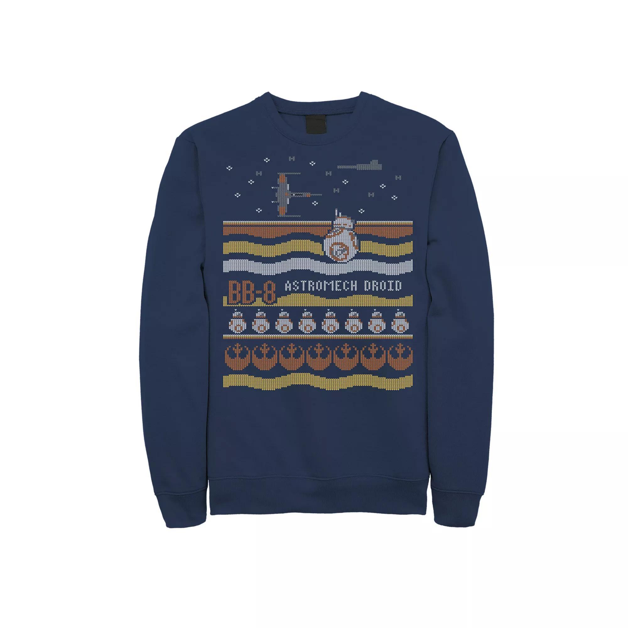 Men's Star Wars Astromech Droid BB-8 Vintage Gamer Fleece Tee, Size: XXL, Black Product Image