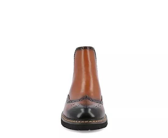 VANCE Hogan Tru Comfort Foam Men's Wingtip Chelsea Boots, Size: 12, Brown Product Image
