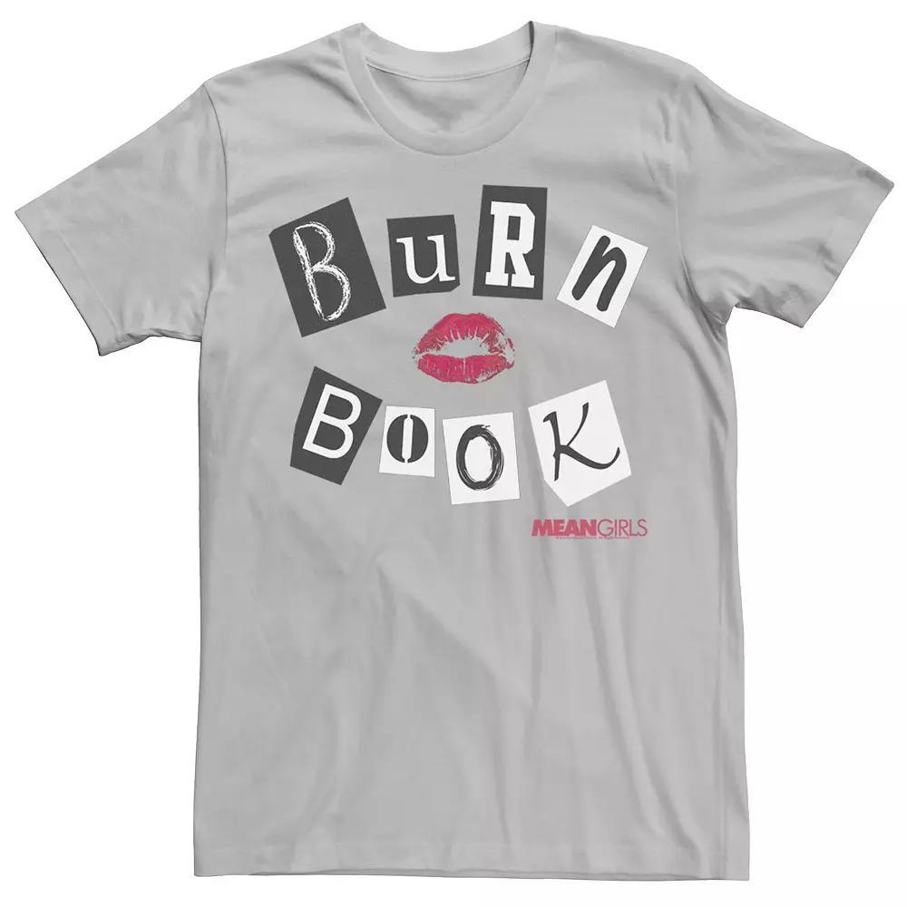 Men's Mean Girls Burn Book Cover Tee, Size: Large, Silver Product Image